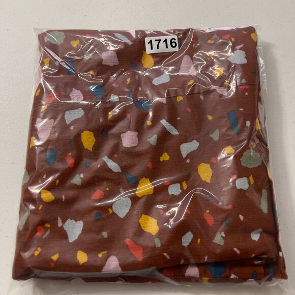 Madewell Short Robe Jacket Terazzo Bunt Umber Open Front Kimono Jacket Small - Picture 11 of 11